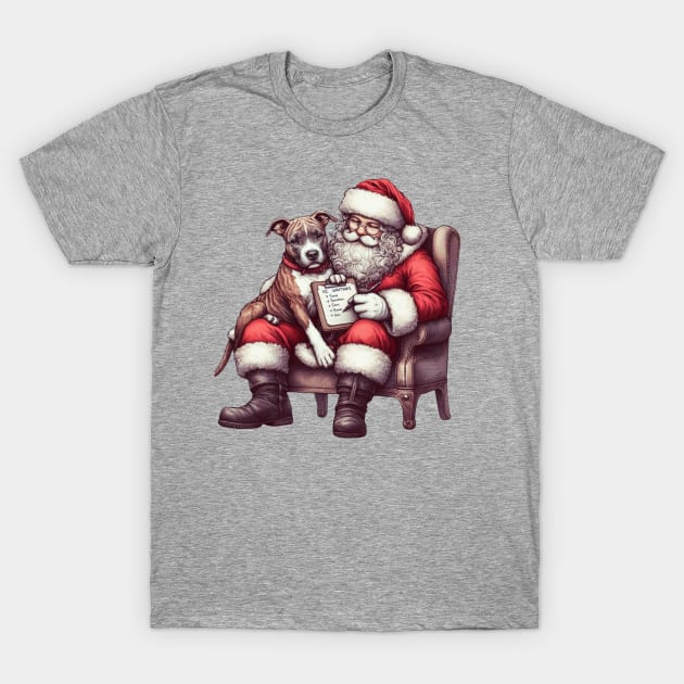 Making a List - Pit bull Terrier T-Shirt by ZogDog Pro
